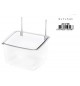 Mangiatoia trasparente Pappagalli cm 9 x 7 x 5 h