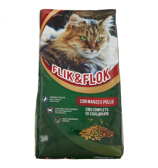 Mangime per Gatti Flik & Flok manzo/pollo 20 kg