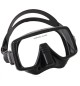 Maschera apnea Vision Nera in silicone nero vetro temperato Abysstar