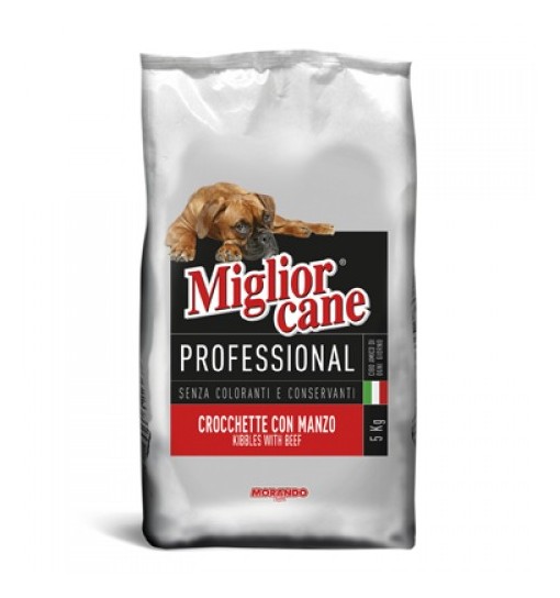 Miglior cane professional Manzo crocchette kg 15