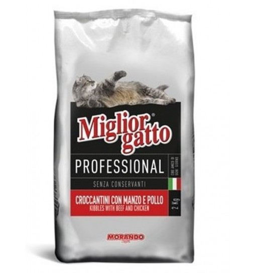 Miglior gatto Professional con manzo e pollo 2 kg