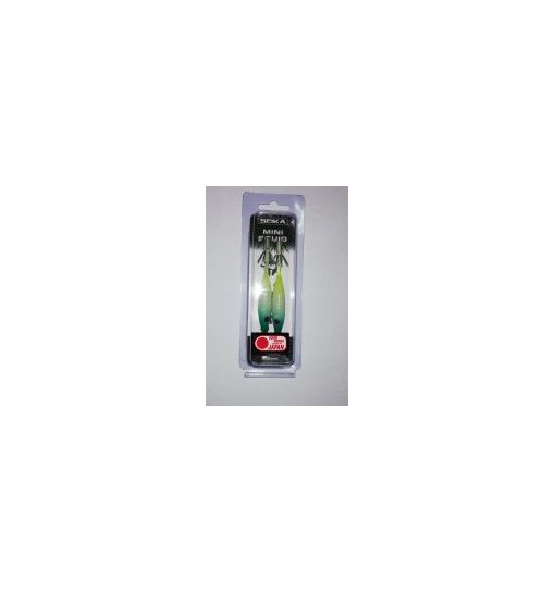 Mini Squid Trasparent cm 7,5 cm Seika Tubertini 2 pezzi Colore verde bianco giallo
