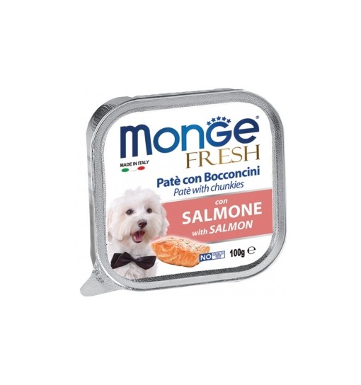 MONGE FRESH PATE' E BOCCONCINI CON SALMONE 100 gr