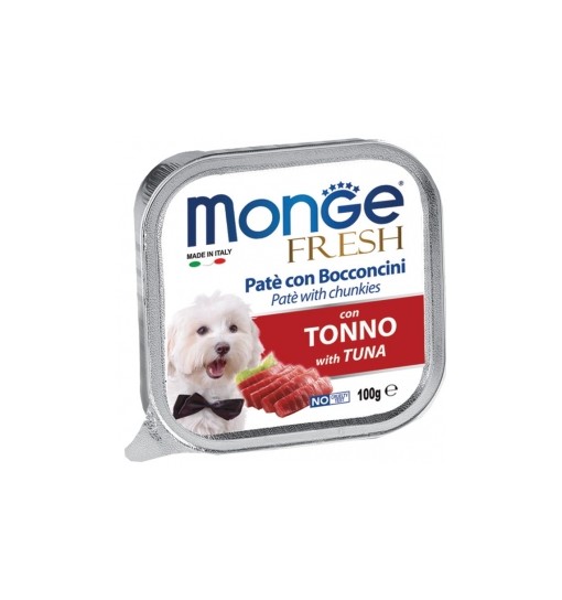 MONGE FRESH PATE' E BOCCONCINI CON TONNO 100 gr