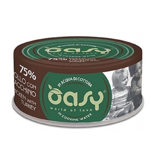 OASY scatolette Pollo con Tacchino