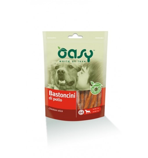 Snack per cani Bastoncini al pollo oasy 100 gr