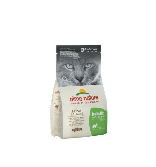 Mangime per gatti Almo nature Holistic anti hairball salmone e patate 400 gr