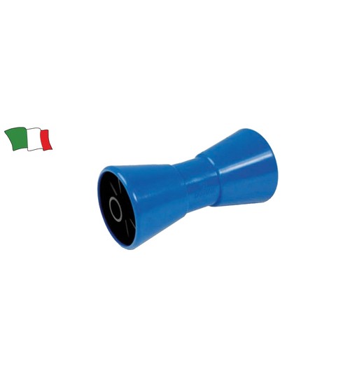 Rullo centrale blu grande per carrelli di imbarcazione