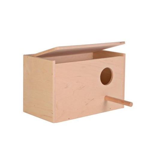 Nido in legno per inseparabili