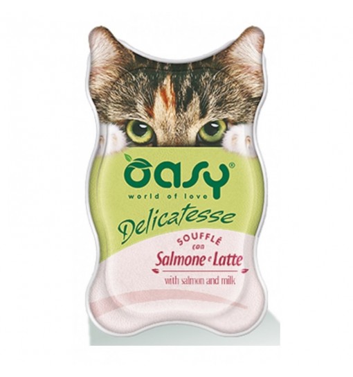 Oasy Delicatesse Souffle Salmone e latte 85 gr