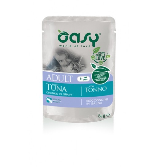 OASY adult Tonno bocconcini in salsa 85 gr