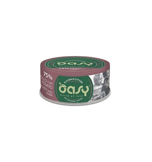 Oasy scatoletta more love Pollo con Fegato in acqua di cottura 70 gr