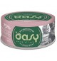 Oasy scatoletta more love scatolette per gatti Pollo con Prosciutto in acqua di cottura 70 gr