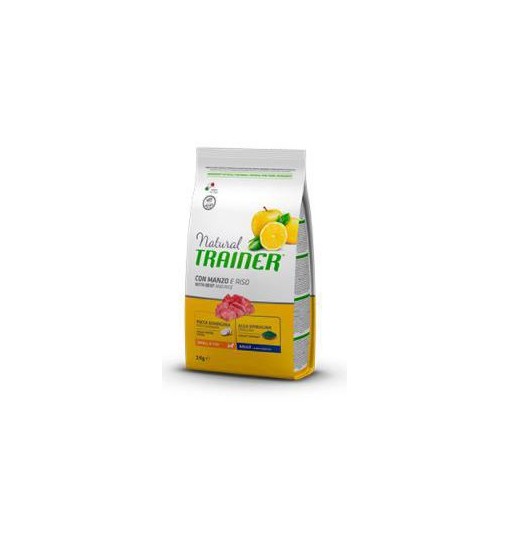 Natural Trainer con Manzo e riso adult mini 2 kg