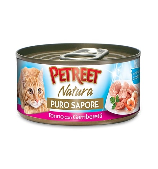 Petreet natura puro sapore tonno con gamberetti 70 gr a 42