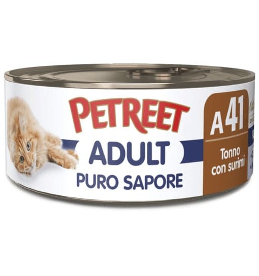 Petreet Natura puro sapore tonno con surimi al gusto di aragosta 70 gr