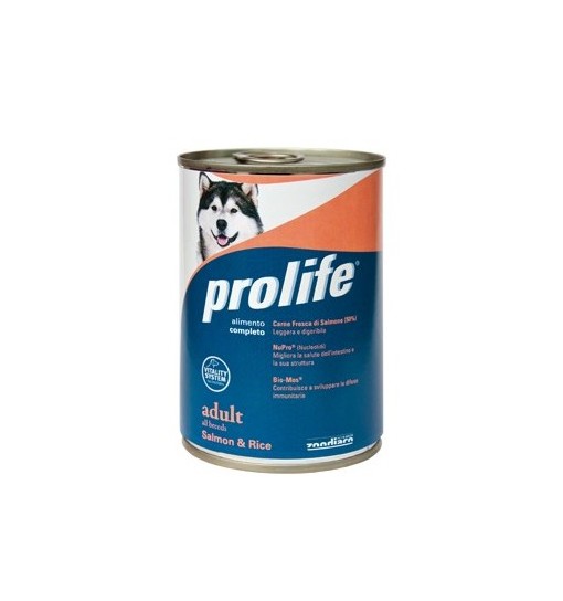 Prolife Adult Salmone e riso Monoproteico umido cane 400 gr