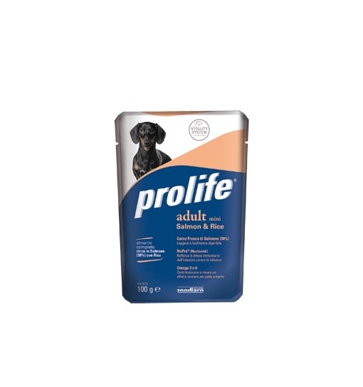 Prolife Adult Mini Salmone e riso bustine 100 gr