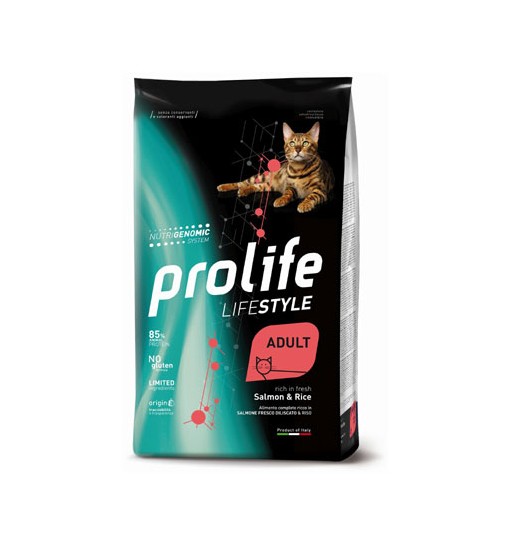 Prolife gatto adult Salmone e riso life style 1,5 kg