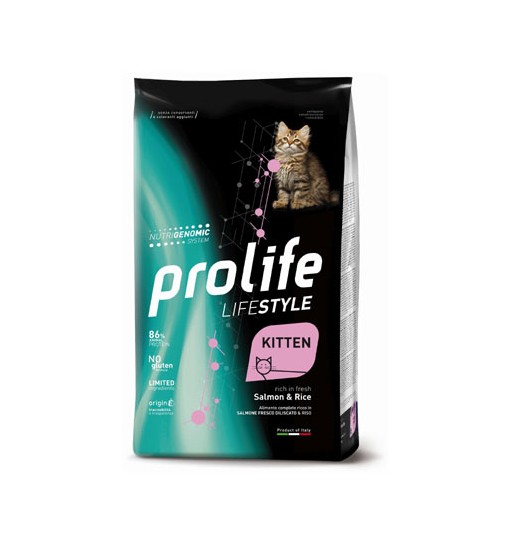Prolife kitten salmone e riso 1,5 kg Life style