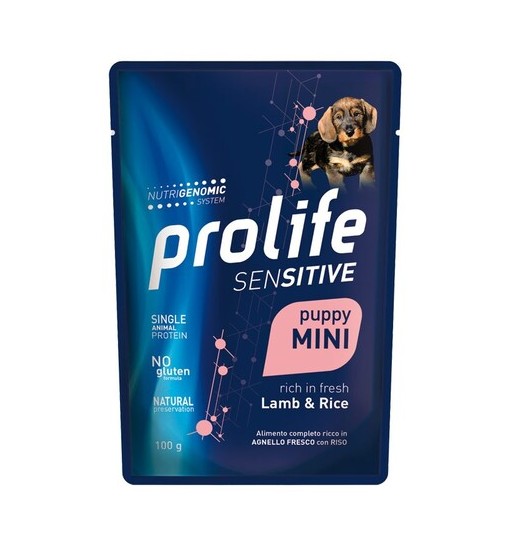 Prolife Puppy Sensitive Mini Agnello e riso bustine 100 gr