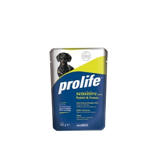 Prolife Sensitive Mini Coniglio e patate bustine 100 gr