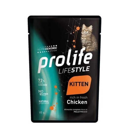 Prolife gattino kitten pollo 85 gr umido