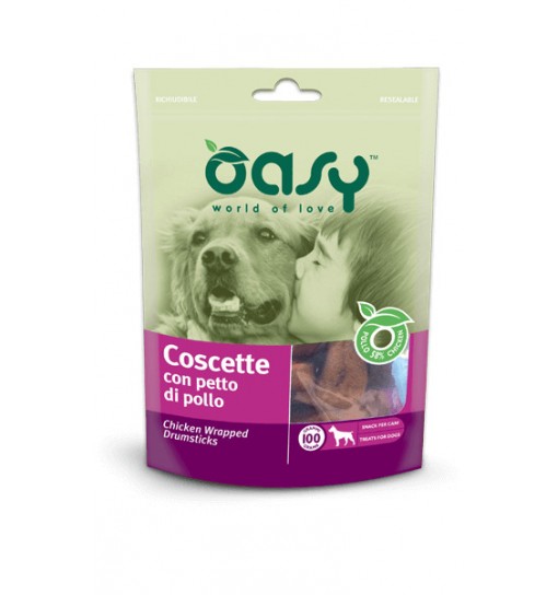 Oasy snack coscette con petto di pollo 100 gr