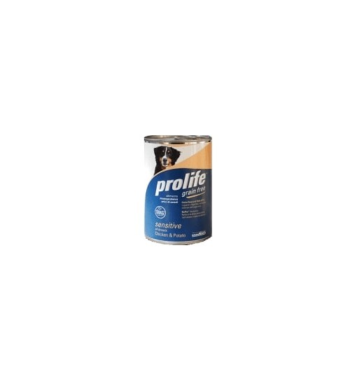Prolife Umido sensitive cane grain free Pollo e patate 400 gr