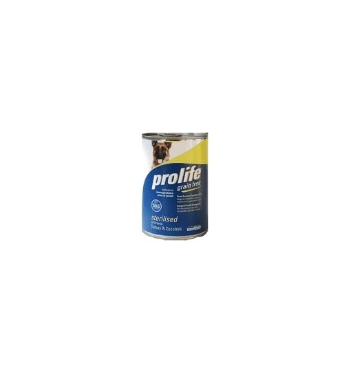Prolife Umido Sterilised cane grain free Tacchino e zucchina 400 gr