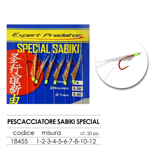 Sabiki Special Expert Predator Amo n 4 in pelle di pesce