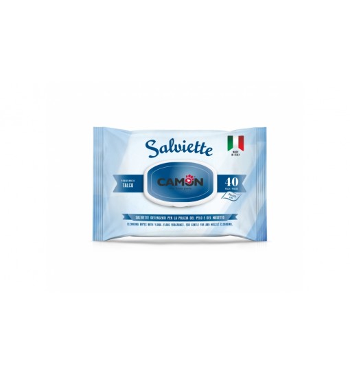 SALVIETTE DETERGENTI FRAGRANZA TALCO 40 Pz CAMON