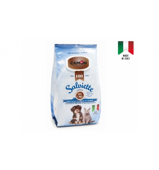 Salviette Detergenti Fragranza Latte e Miele 100 Pz Camon