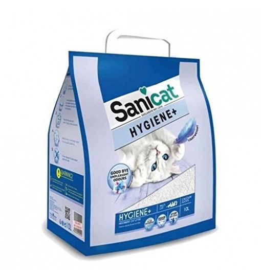 lettiera Per gatti Sanicat Hygiene + White 10 LLight weight
