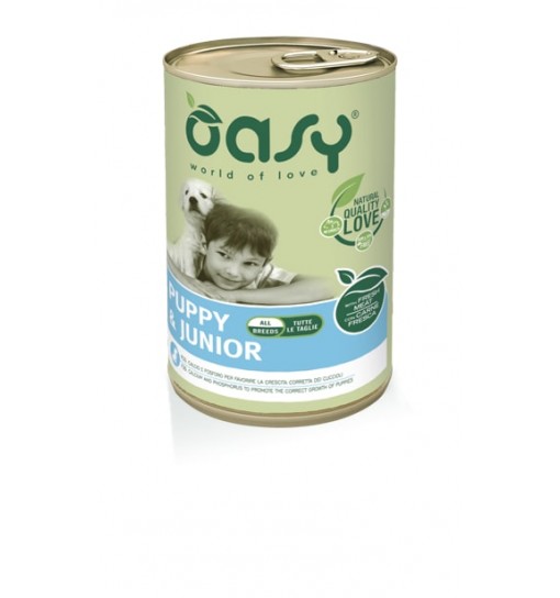Scatoletta Umido OASY PUPPY E JUNIOR 400GR