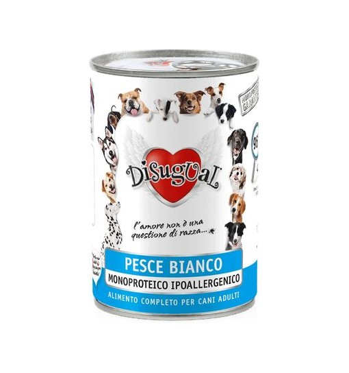 Scatolette Monoproteiche Disugual Pesce Bianco 400 gr