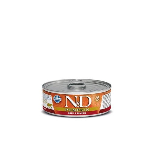Scatolette N&D Farmina Pumpkin Quaglia e Zucca gatto 80gr
