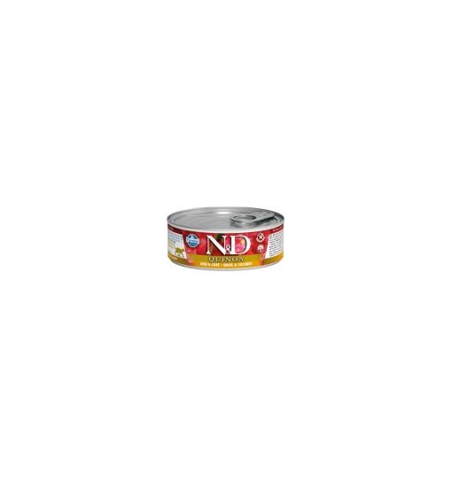 Scatolette N&D Farmina Quinoa Skin & Coat Aringa e Cocco gatto 80gr