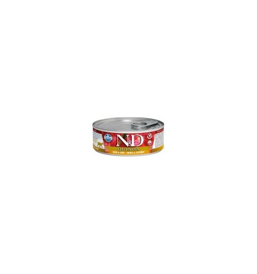 Scatolette N&D Farmina Quinoa Skin & Coat Quaglia e Cocco gatto 80gr