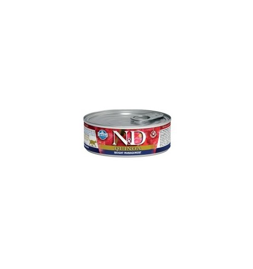 Scatolette N&D Farmina Quinoa Weight Management gatto 80gr