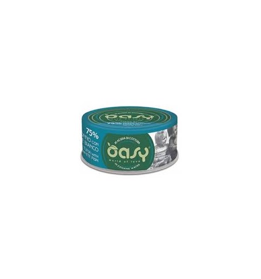Scatolette per gatti Oasy More love Tonno con pesce Bianco in acqua di cottura 70 gr