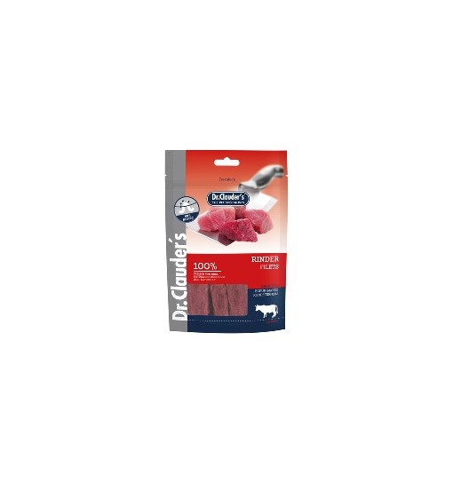 Snacks per cani Striscie di filetto di manzo 80 gr Dr' clauder's