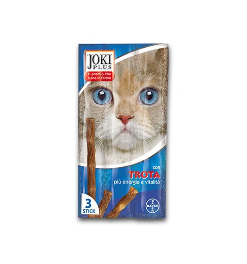 Sneck per gatti Joki Plus Trota più energia e vitalità 3 Stick