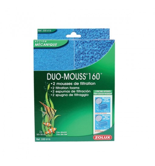 Spugna per filtro acquari Duo mouss' 160 zolux