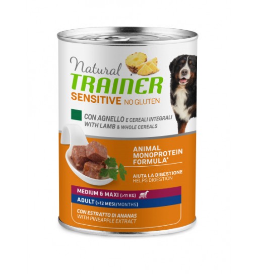 Trainer Sensitive con agnello medium e maxi monoproteico 400 gr
