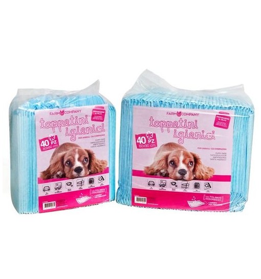 Traverse per cani formato risparmio 60 x 60 40 pz profumati al Talco