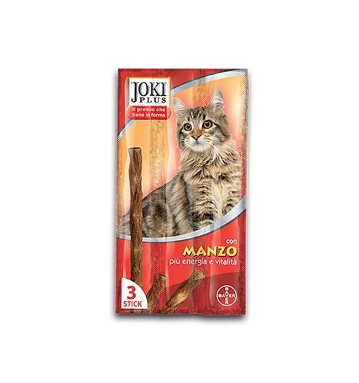 Bayer Joki Plus Manzo Sneck per gatti 3 stick