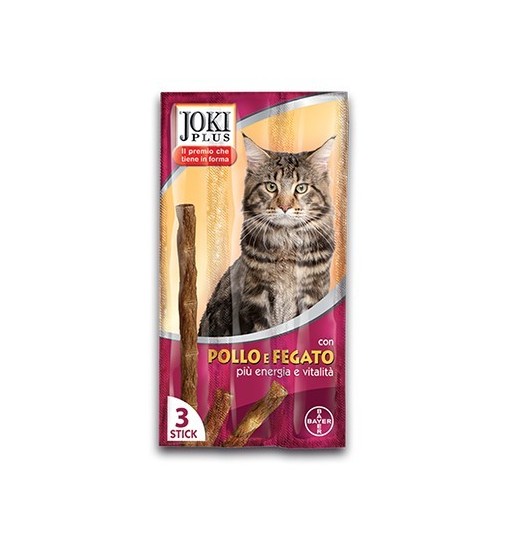 Bayer Joki Plus Pollo e fegato Sneck per gatti 3 stick