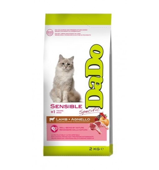 DADO Sensible agnello adult 2 kg secco gatto