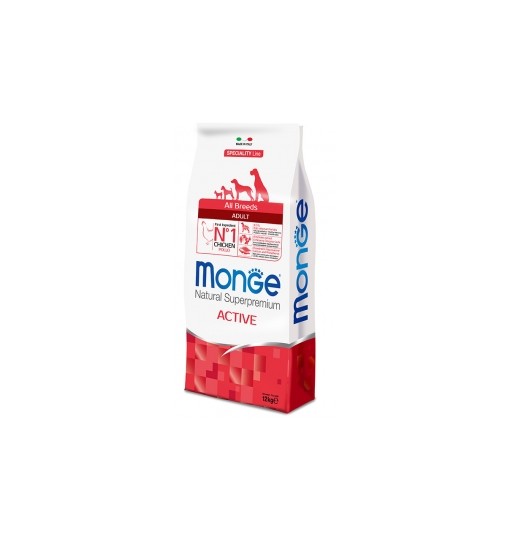 Monge adult all breeds al pollo ACTIVE 12kg Energy